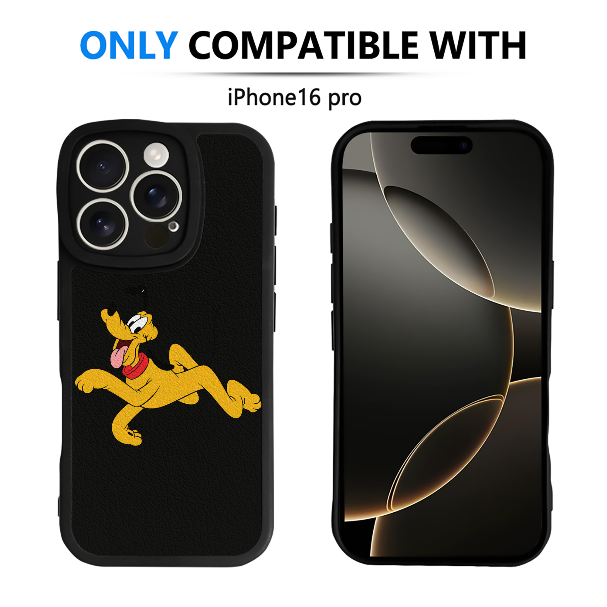 （画像用） ミッキーマウス Mickey Mouse 【iPhone 16シリーズ対応】シリコンスマホケース（レザー調） 材質：シリコン